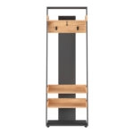 Έπιπλο εισόδου Sciove σε ανθρακί-φυσική απόχρωση 70x40x200εκ