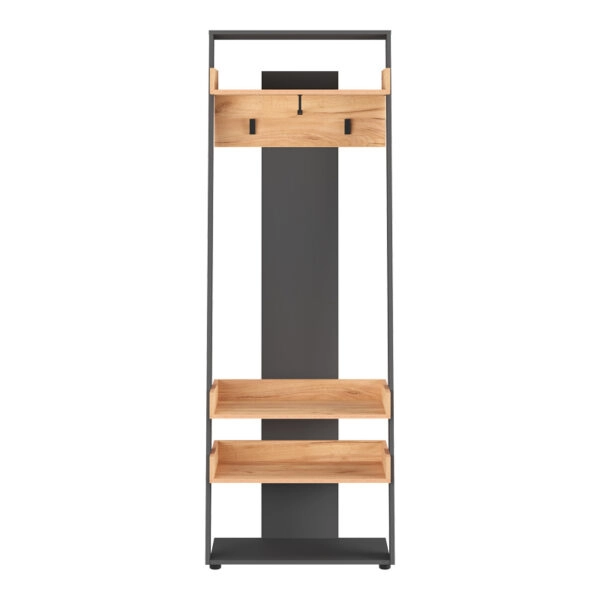 Έπιπλο εισόδου Sciove σε ανθρακί-φυσική απόχρωση 70x40x200εκ