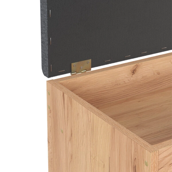 Έπιπλο εισόδου- σκαμπό- παπουτσοθήκη Oriental  σε oak απόχρωση 100x37.2x50εκ