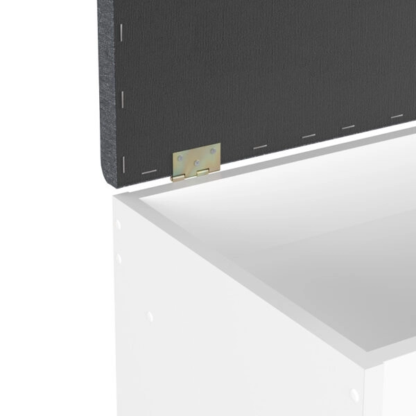 Έπιπλο εισόδου- σκαμπό- παπουτσοθήκη Oriental  σε λευκή απόχρωση 100x37.2x50εκ