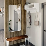 Κρεμάστρα Crosta σε λευκή απόχρωση 80x28x40εκ