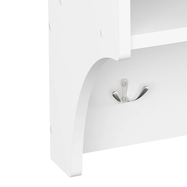 Κρεμάστρα Crosta σε λευκή απόχρωση 80x28x40εκ