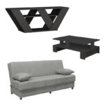 Φοιτητικό πακέτο επίπλων σαλονιού New Living 9 σετ 3 τμχ