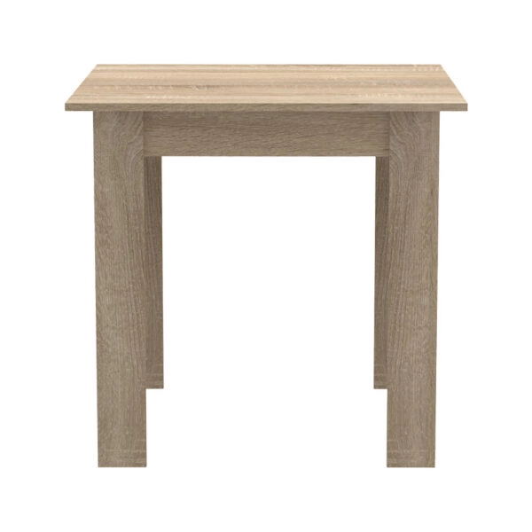 Τραπεζαρία Manka I-Caron  σετ 3τεμ σε sonoma-μαύρη απόχρωση 80x80x77εκ