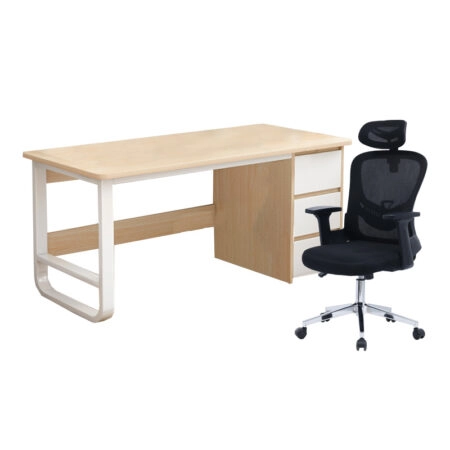 Φοιτητικό πακέτο επίπλων γραφείου Logic pakoworld σετ 2τεμ