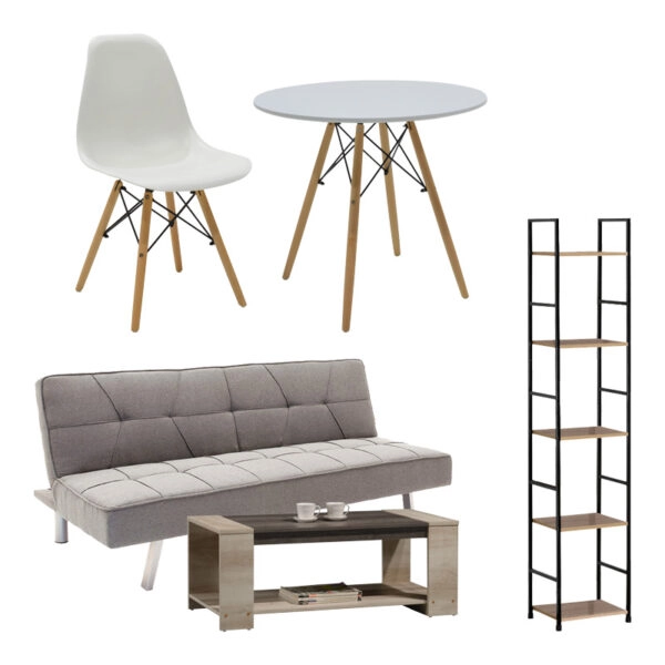 Φοιτητικό πακέτο επίπλων Pliable  σετ 6τεμ