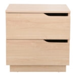 Κομοδίνο Verena  σε φυσική απόχρωση 48x40x48εκ