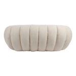 Καναπές 2θέσιος Yannick  μπουκλέ ύφασμα σε μπεζ απόχρωση 148x92x62εκ