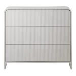 Συρταριέρα Zeplen  MDF σε λευκή απόχρωση 80x40x75εκ