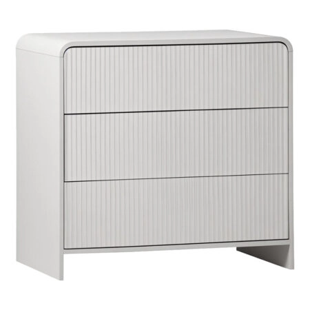 Συρταριέρα Zeplen  MDF σε λευκή απόχρωση 80x40x75εκ