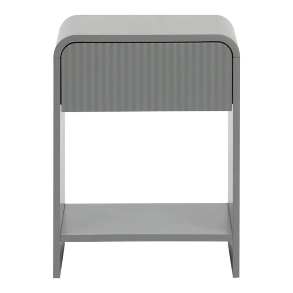 Κομοδίνο Lemperto  MDF σε γκρι απόχρωση 40x40x53εκ