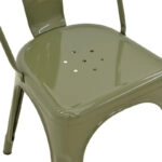 Καρέκλα Utopia μέταλλο σε λαδί απόχρωση 44x44x85εκ