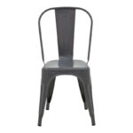 Καρέκλα Utopia μέταλλο σε ανθρακί απόχρωση 44x44x85εκ