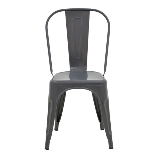 Καρέκλα Utopia μέταλλο σε ανθρακί απόχρωση 44x44x85εκ