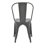 Καρέκλα Utopia μέταλλο σε ανθρακί απόχρωση 44x44x85εκ