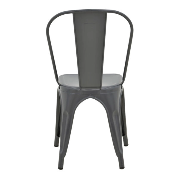 Καρέκλα Utopia μέταλλο σε ανθρακί απόχρωση 44x44x85εκ
