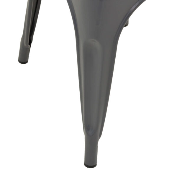 Καρέκλα Utopia μέταλλο σε ανθρακί απόχρωση 44x44x85εκ