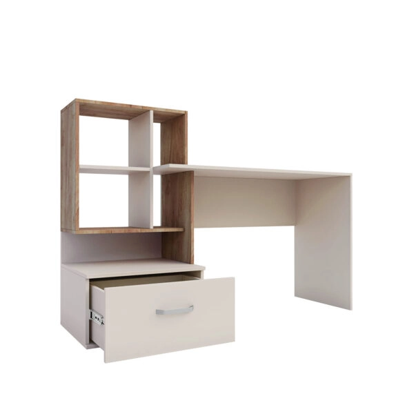 Γραφείο Viola Μπεζ-Σκούρο Δρυς 149x48x105cm