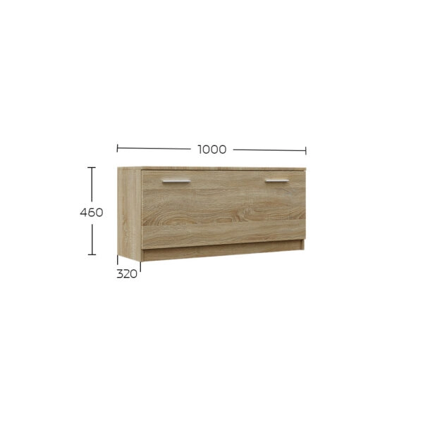 Παπουτσοθήκη Reno Σονόμα 100x32x46cm