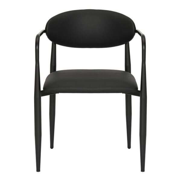 Πολυθρόνα Kalone  pu σε μαύρη απόχρωση 56x55x78εκ