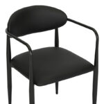 Πολυθρόνα Kalone  pu σε μαύρη απόχρωση 56x55x78εκ