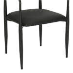 Πολυθρόνα Kalone  pu σε μαύρη απόχρωση 56x55x78εκ