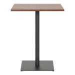 Τραπέζι Nerobian  mdf σε καρυδί απόχρωση 60x60x75εκ