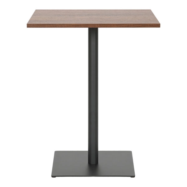 Τραπέζι Nerobian  mdf σε καρυδί απόχρωση 60x60x75εκ