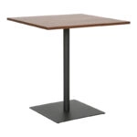 Τραπέζι Nerobian  mdf σε καρυδί απόχρωση 70x70x75εκ