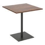 Τραπέζι Nerobian  mdf σε καρυδί απόχρωση 70x70x75εκ
