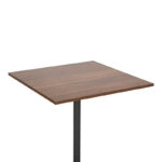 Τραπέζι Nerobian  mdf σε καρυδί απόχρωση 70x70x75εκ