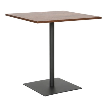 Τραπέζι Nerobian  mdf σε καρυδί απόχρωση 70x70x75εκ