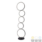 Φωτιστικό δαπέδου Chemal led μέταλλο σε μαύρη απόχρωση Φ30x130εκ