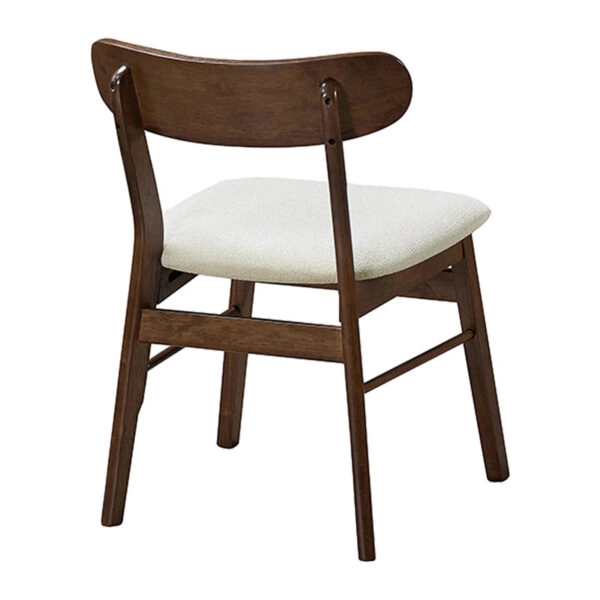 Τραπεζαρία Eleganza-Cairo  σετ 7τεμ mdf σε καρυδί-εκρού απόχρωση 180x99x75.8εκ