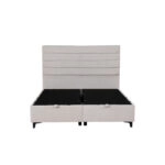 UTOPIA ΚΡΕΒΑΤΙ ΜΕ ΑΠΟΘΗΚ. ΧΩΡΟ ΚΑΙ ΣΤΡΩΜΑ WHITE SMOOTH 06-900 207x160x115