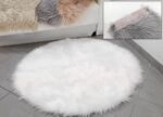 Χαλάκι Στρογγυλό Συνθετική Γούνα Φ100cm Σε 4 Χρώματα Πολύχρωμο