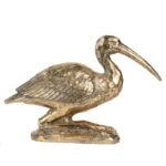 Artekko Animal Χρυσός Διακοσμητικός Γερανός Ρητίνης (18x26.5x7.5)cm
