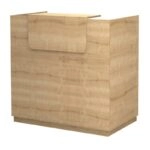 Γραφείο reception Lemmon Megapap χρώμα φυσικό οξιάς 120x70x110εκ.