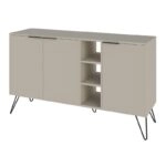 Μπουφές Clara Megapap χρώμα sandstone 142x35,6x83εκ.