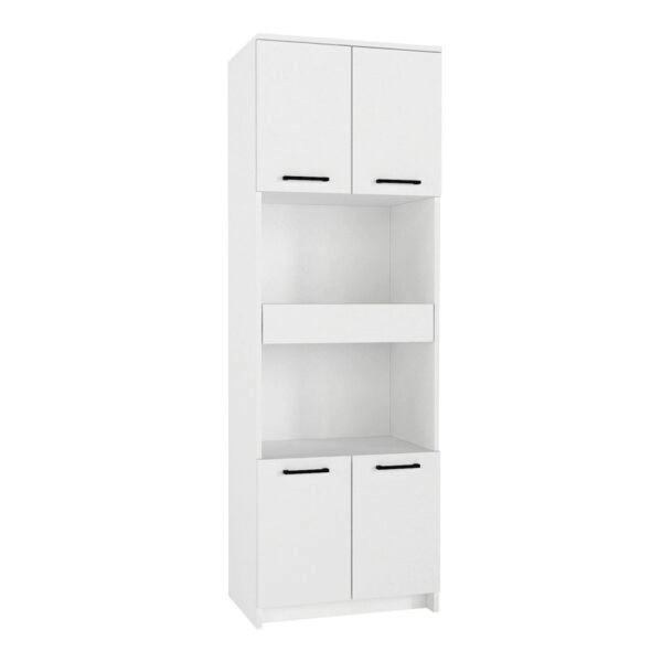 Ντουλάπι κουζίνας - μπάνιου Alvento Megapap χρώμα λευκό 60x42x180εκ.