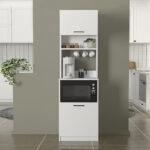 Έπιπλο κουζίνας Tuco 1 Megapap χρώμα λευκό 53,8x40x180εκ.