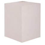 ΒΟΗΘΗΤΙΚΟ ΤΡΑΠΕΖΙ LEIA HM18163.02 FIBER CEMENT ΛΕΥΚΟ-ΞΥΛΟ TEAK 32.5x32.5x46Υεκ.