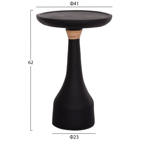 ΒΟΗΘΗΤΙΚΟ ΤΡΑΠΕΖΙ ΓΙΑ ΛΑΜΠΑΤΕΡ TORG HM18170.01 FIBER CEMENT ΜΑΥΡΟ Φ41x62Υεκ.