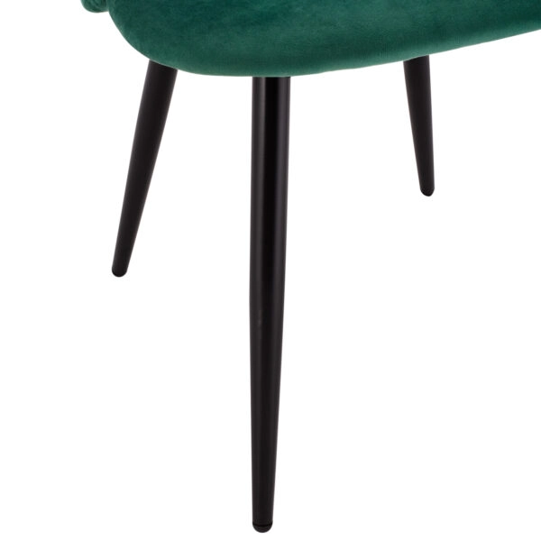 ΚΑΡΕΚΛΑ ODED ΜΕ ΜΕΤΑΛΛΙΚΑ ΜΑΥΡΑ ΠΟΔΙΑ & ΒΕΛΟΥΔΟ ΚΥΠΑΡΙΣΣΙ HM8731.03 49x57x79Υ εκ.