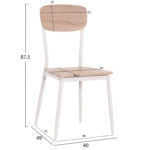 ΚΑΡΕΚΛΑ ΤΡΑΠΕΖΑΡΙΑΣ PAGET SONAMA ΜΕ ΛΕΥΚΑ ΠΟΔΙΑ HM8373.02 39,5Χ49,5Χ87 ΕΚ