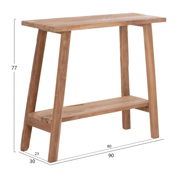 ΚΟΝΣΟΛΑ TALIBER HM18256 ΞΥΛΟ TEAK ΣΕ ΦΥΣΙΚΟ ΧΡΩΜΑ 90x30x77Υεκ.
