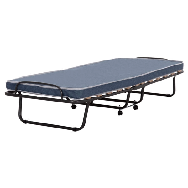 ΚΡΕΒΑΤΙ-ΡΑΝΤΖΟ ΙΤΑΛΙΑΣ SLADE HM604.03 ΜΕΤΑΛ. ΜΕ ΡΟΔΕΣ & ΣΤΡΩΜΑ 6,5εκ ΟΨΗ ΤΖΙΝ 80x183x37,5Yεκ