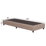 ΚΡΕΒΑΤΙ-ΥΠΟΣΤΡΩΜΑ SIGGY HM721.30 ΧΩΡΙΣ ΑΠΟΘ.ΧΩΡΟ--ΜΠΕΖ ΥΦΑΣΜΑ--ΓΙΑ 80Χ200εκ.