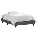 ΚΡΕΒΑΤΙ-ΥΠΟΣΤΡΩΜΑ SIGGY HM722.10 ΧΩΡΙΣ ΑΠΟΘ.ΧΩΡΟ--ΓΚΡΙ ΥΦΑΣΜΑ--ΓΙΑ 90Χ200εκ.