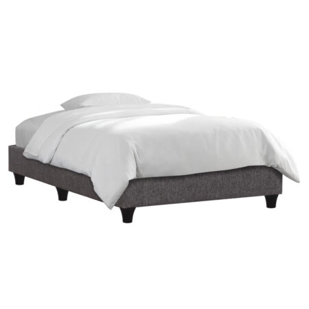 ΚΡΕΒΑΤΙ-ΥΠΟΣΤΡΩΜΑ SIGGY HM722.10 ΧΩΡΙΣ ΑΠΟΘ.ΧΩΡΟ--ΓΚΡΙ ΥΦΑΣΜΑ--ΓΙΑ 90Χ200εκ.